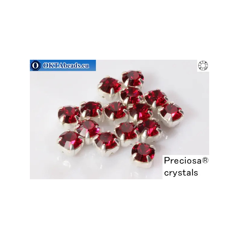 WH Chaton Preciosa Maxima Ruby - silver ss16