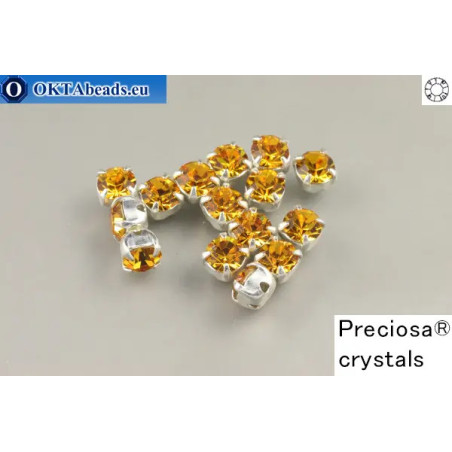 WH Chaton Preciosa Maxima Topaz - silver ss16