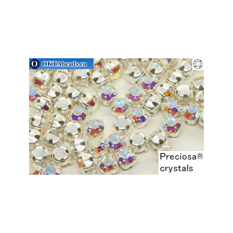 WH Chaton Preciosa Maxima Crystal AB - silver ss16
