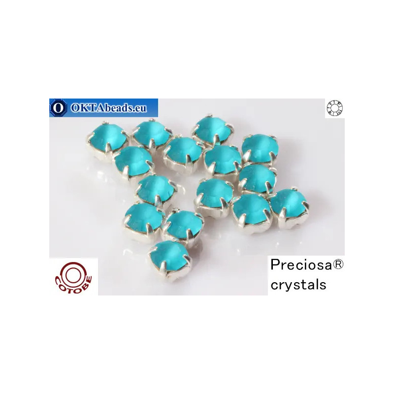 WH Chaton Custom Cotobe Optima MAT Blue Zircon - silver ss16