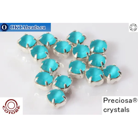 WH Chaton Custom Cotobe Optima MAT Blue Zircon - silver ss16