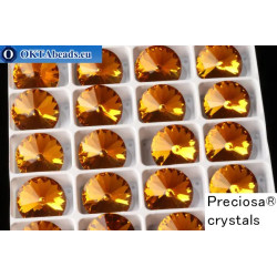 WH Preciosa Rivoli Maxima Topaz 14mm