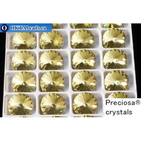 WH Preciosa Rivoli Maxima Jonquil 14mm
