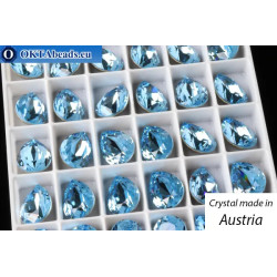 WH Austrian 4320 Pear Aquamarine 14х10mm