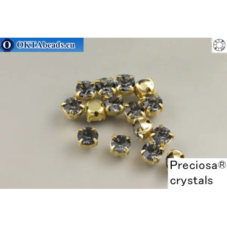 WH Chaton Preciosa Maxima Crystal Nightfall - gold ss16