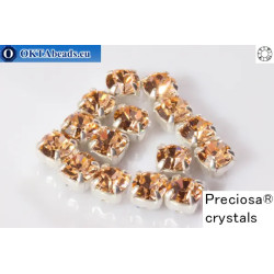 Sew on Preciosa chaton Maxima in set Light Peach - Silver ss16