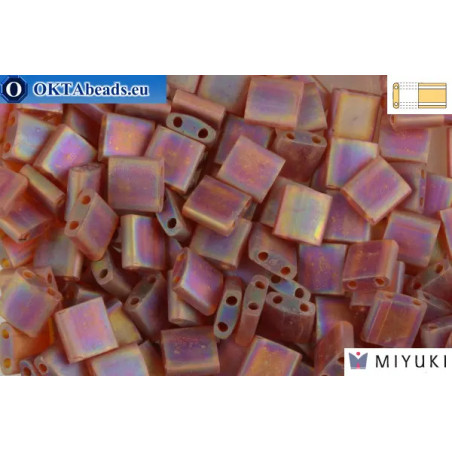 MIYUKI Beads TILA Matte Transparent Dark Topaz AB (134FR)