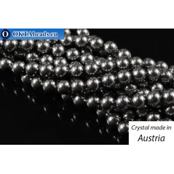 WH Austrian 5810 Pearls Crystal Dark Grey 4mm
