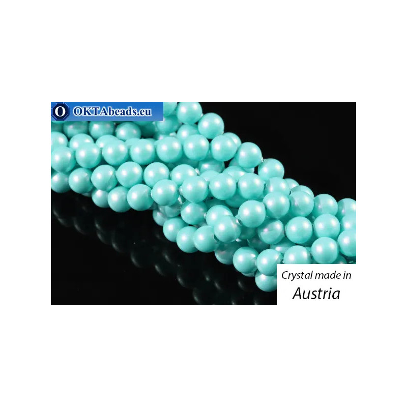 WH Austrian 5810 Pearls Crystal Iridescent Light Turquoise 4mm