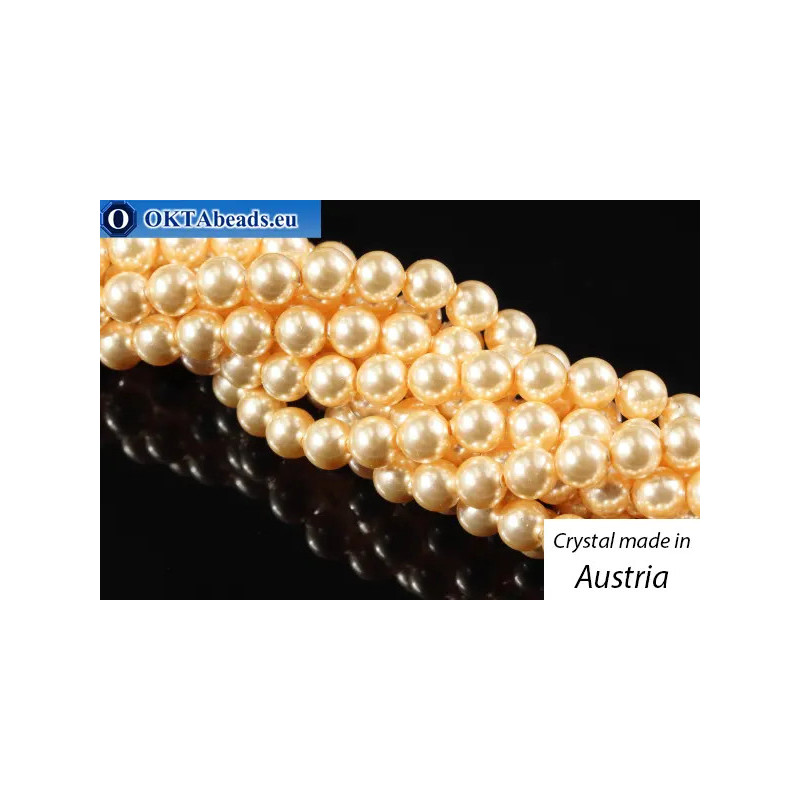 WH Austrian 5810 Pearls Crystal Light Gold 4mm