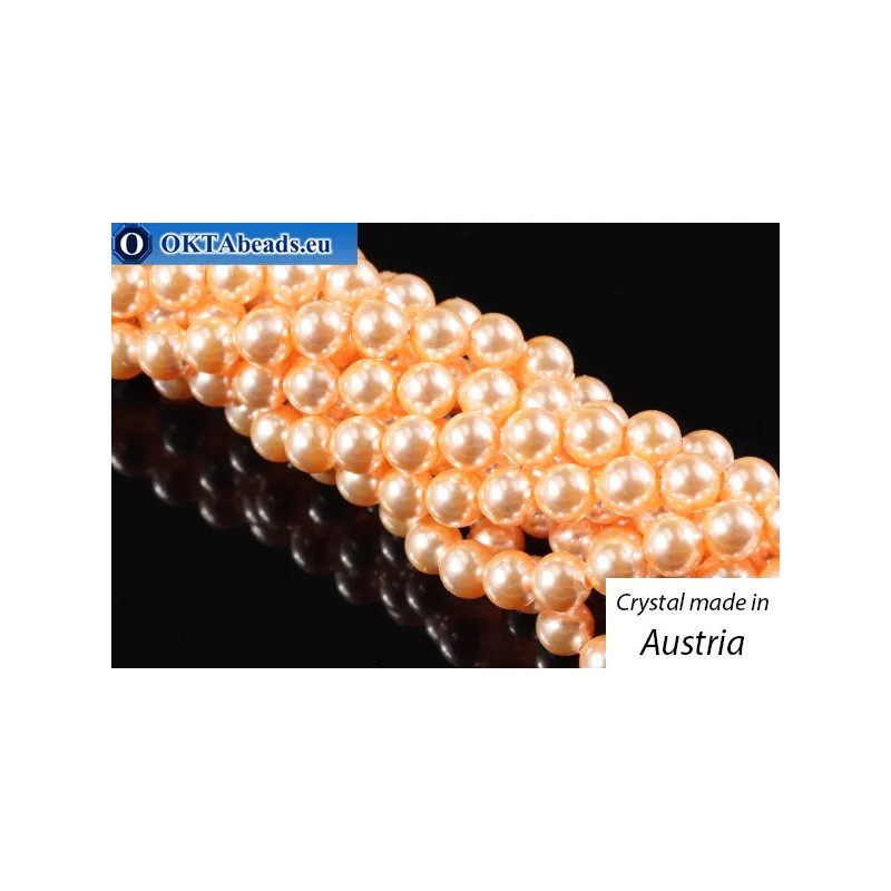 WH Austrian 5810 Pearls Crystal Peach 4mm