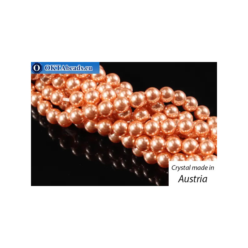 WH Austrian 5810 Pearls Crystal Rose Peach 4mm