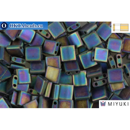 MIYUKI Beads TILA Matte Black AB (401FR)