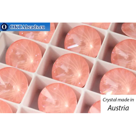 WH Austrian 1122 Rivoli Crystal Flamingo Ignite 14mm