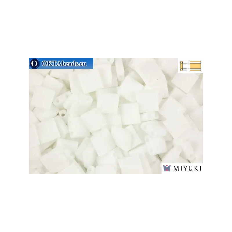 MIYUKI Beads TILA Matte White AB (402FR)