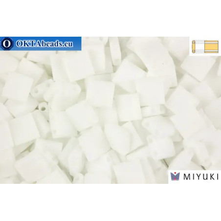 MIYUKI Beads TILA Matte White AB (402FR)