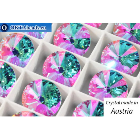 Austrian 1122 Rivoli Aquamarine Transmission 14mm