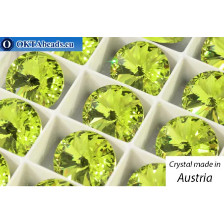 Austrian 1122 Rivoli Citrus Green 14mm