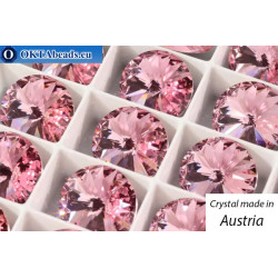 Austrian 1122 Rivoli Light Rose 14mm