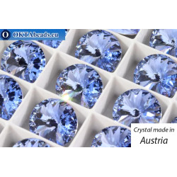 Austrian 1122 Rivoli Light Sapphire 14mm