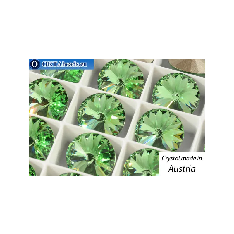 Austrian 1122 Rivoli Peridot 14mm