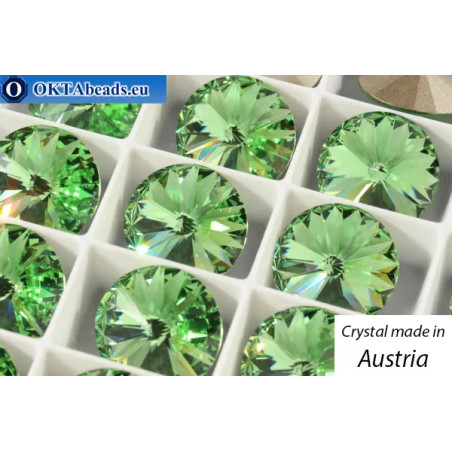 Austrian 1122 Rivoli Peridot 14mm