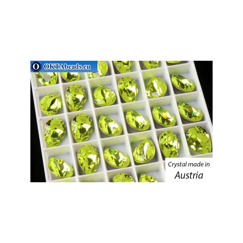 Austrian 4320 Pear Citrus Green 14х10mm