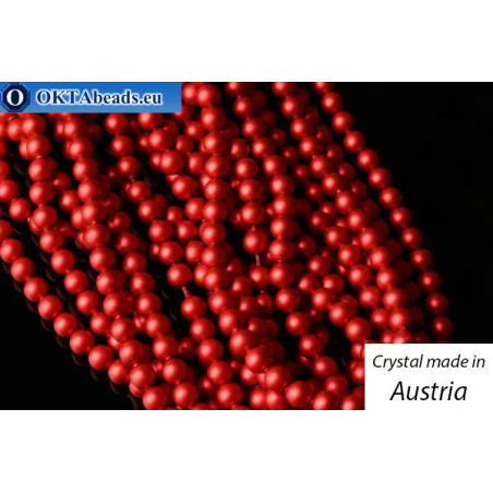Austrian 5810 Pearls Crystal Iridescent Rouge 4mm