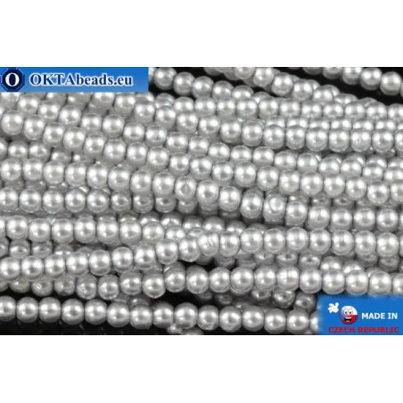 WH Czech glass pearls grey (70041) 2mm