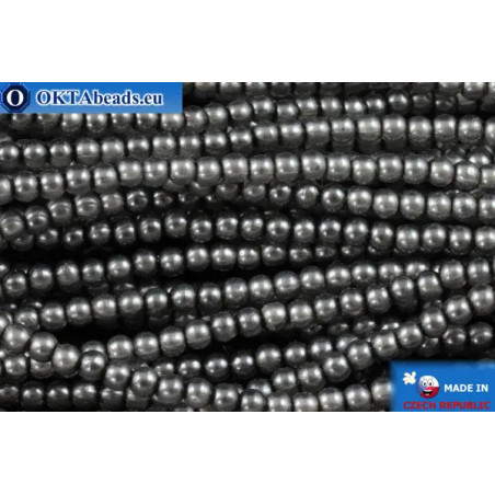 WH Czech glass pearls grey (70448) 2mm