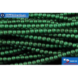 WH Czech glass pearls green matte (70057M) 2mm