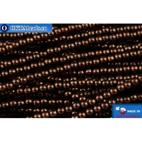 WH Czech glass pearls bronze (70019) 2mm