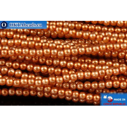 WH Czech glass pearls orange (70016) 2mm