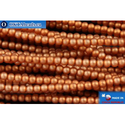 WH Czech glass pearls orange matte (70016M) 2mm