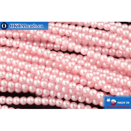 WH Czech glass pearls pink matte (70475M) 2mm