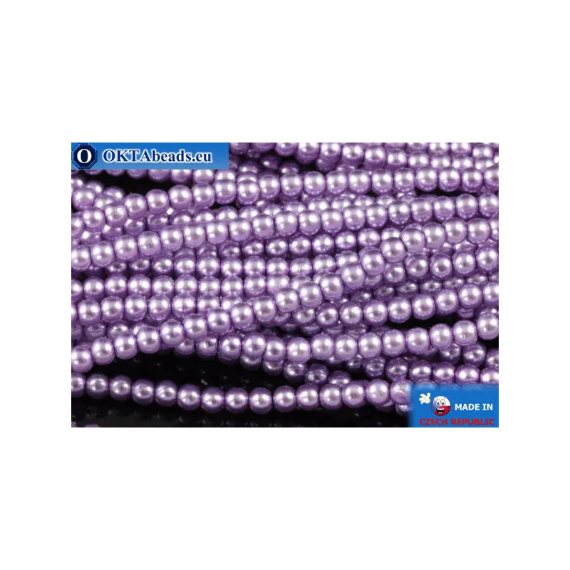 WH Czech glass pearls lilac (70022) 2mm