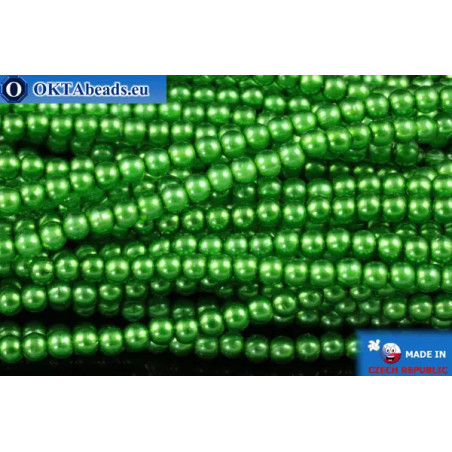WH Czech glass pearls green (70459) 2mm