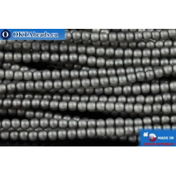 WH Czech glass pearls grey matte (70448M) 4mm