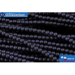 WH Czech glass pearls cobalt matte (70063M) 4mm