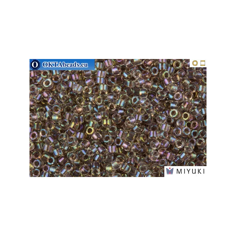 MIYUKI Beads Delica Lined Ivory AB 11/0 (DB64)