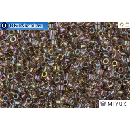 MIYUKI Beads Delica Lined Ivory AB 11/0 (DB64)