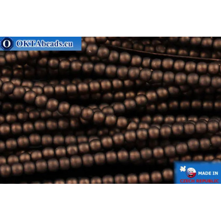 WH Czech glass pearls bronze matte (70019M) 4mm