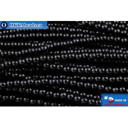 WH Czech glass pearls black (70449) 4mm