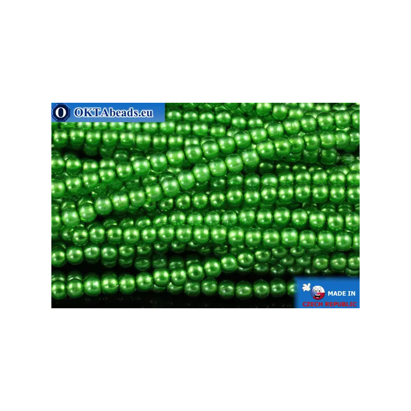 WH Czech glass pearls green (70459) 4mm