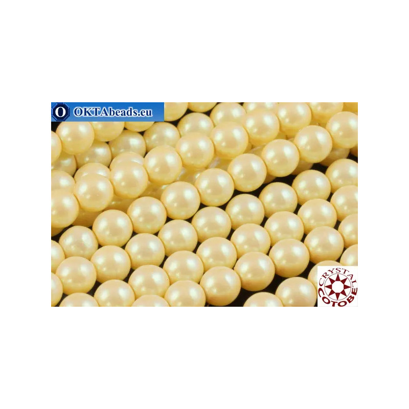 WH COTOBE Crystal Pearl Pearlescent Yellow 2mm