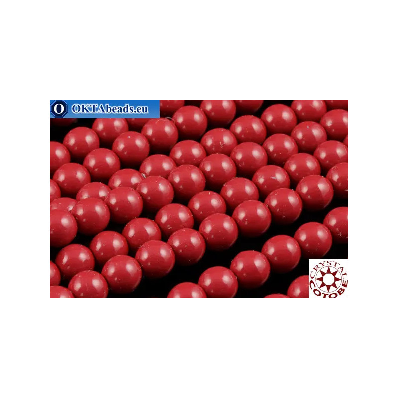 WH COTOBE Crystal Pearl Ceramic Cranberry 4mm