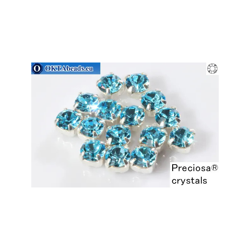 WH Chaton Preciosa Maxima Aqua Bohemica - silver ss16