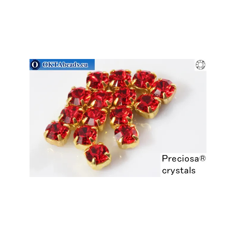 WH Chaton Preciosa Maxima Light Siam - gold ss16