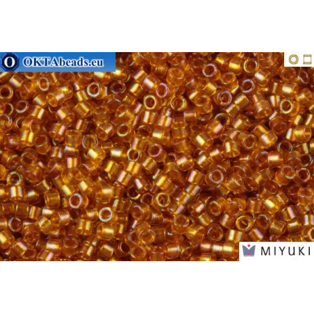 MIYUKI Beads Delica Lined Topaz AB 11/0 (DB65)