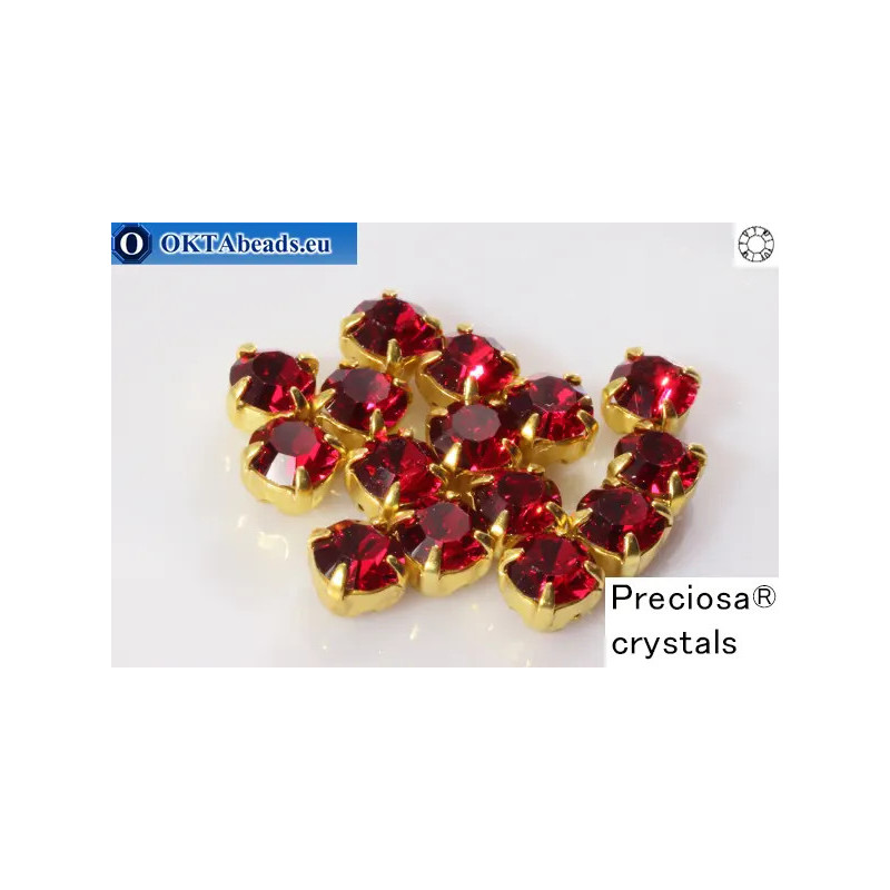 WH Chaton Preciosa Maxima Ruby - gold ss16